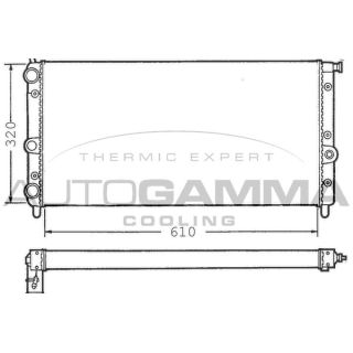 Radiatorius, variklio aušinimas AUTOGAMMA 100285