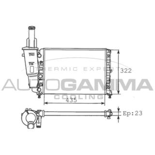 Radiatorius, variklio aušinimas AUTOGAMMA 100291