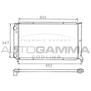 Radiatorius, variklio aušinimas AUTOGAMMA 100300