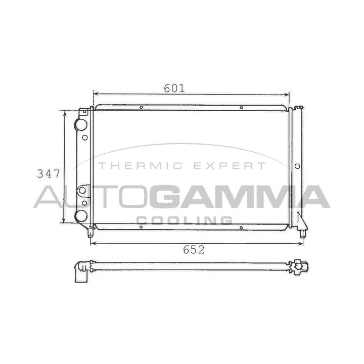Radiatorius, variklio aušinimas AUTOGAMMA 100300