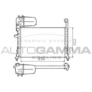 Radiatorius, variklio aušinimas AUTOGAMMA 100307