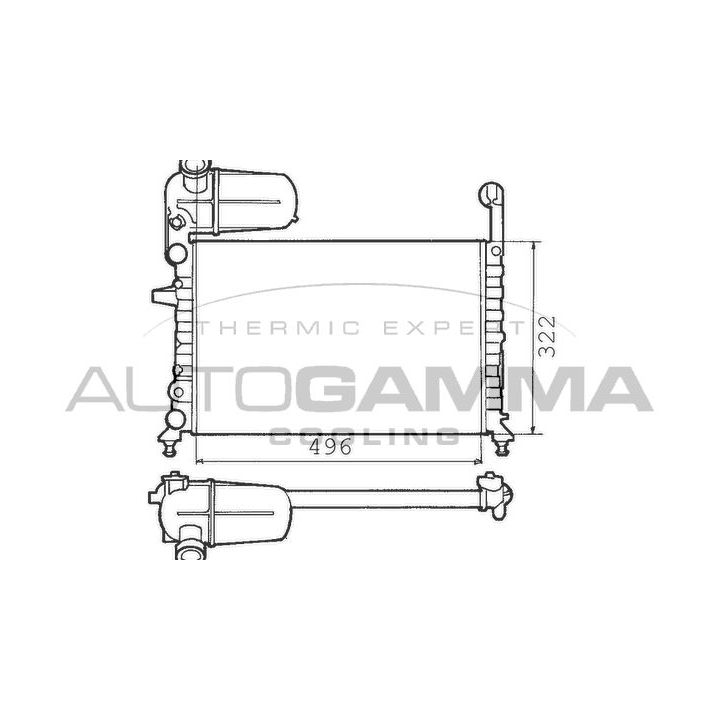 Radiatorius, variklio aušinimas AUTOGAMMA 100307