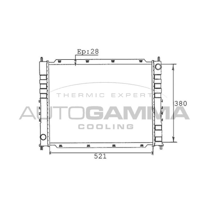 Radiatorius, variklio aušinimas AUTOGAMMA 100422