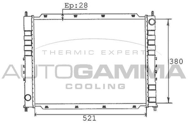 Radiatorius, variklio aušinimas AUTOGAMMA 100422