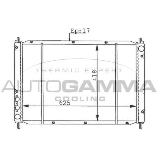 Radiatorius, variklio aušinimas AUTOGAMMA 100425