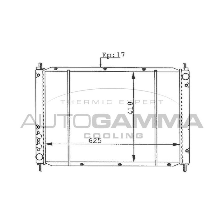 Radiatorius, variklio aušinimas AUTOGAMMA 100425
