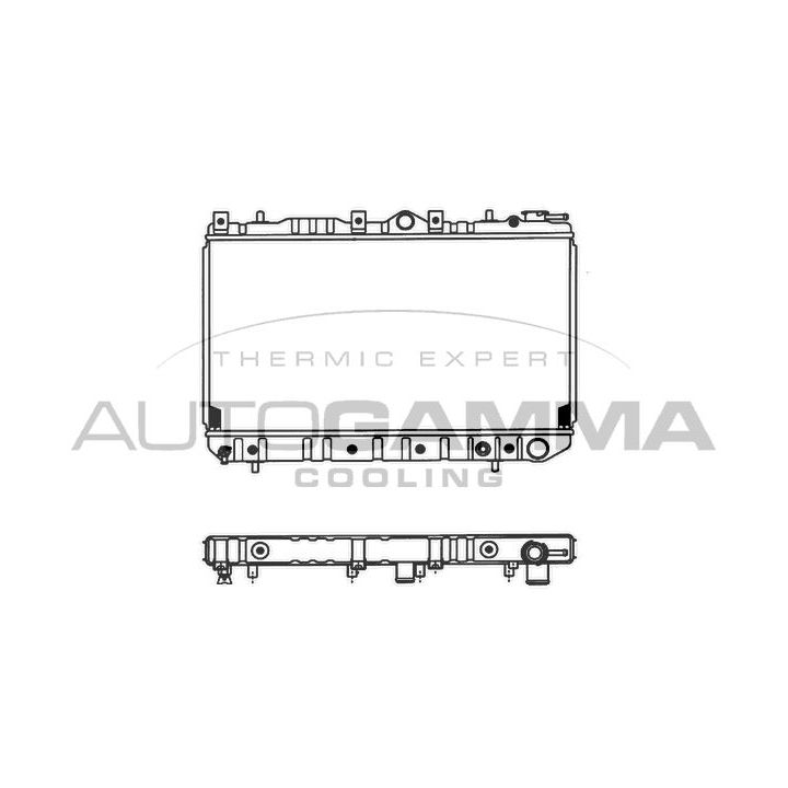 Radiatorius, variklio aušinimas AUTOGAMMA 100436
