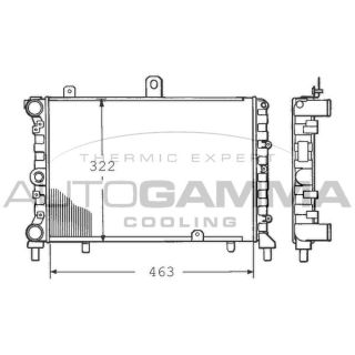 Radiatorius, variklio aušinimas AUTOGAMMA 100450
