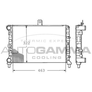 Radiatorius, variklio aušinimas AUTOGAMMA 100451