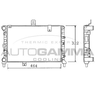 Radiatorius, variklio aušinimas AUTOGAMMA 100453