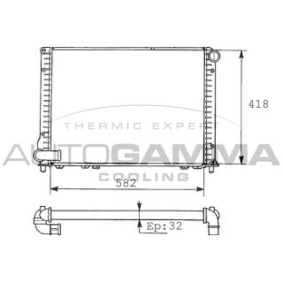 Radiatorius, variklio aušinimas AUTOGAMMA 100464