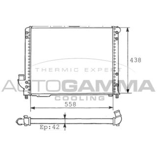 Radiatorius, variklio aušinimas AUTOGAMMA 100466