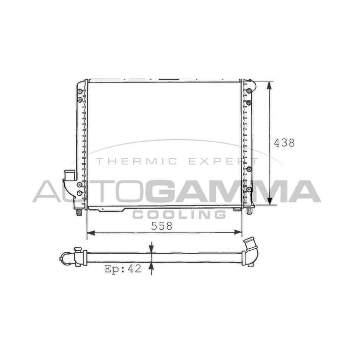 Radiatorius, variklio aušinimas AUTOGAMMA 100466