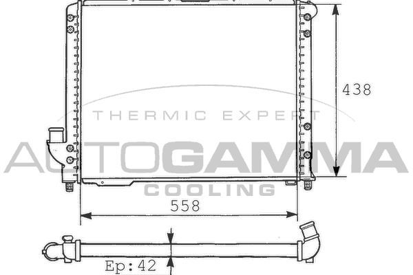Radiatorius, variklio aušinimas AUTOGAMMA 100466