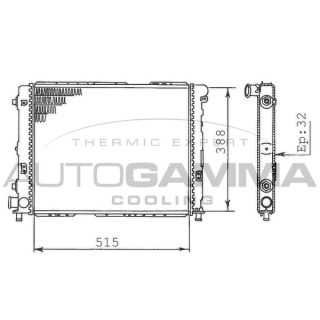 Radiatorius, variklio aušinimas AUTOGAMMA 100468