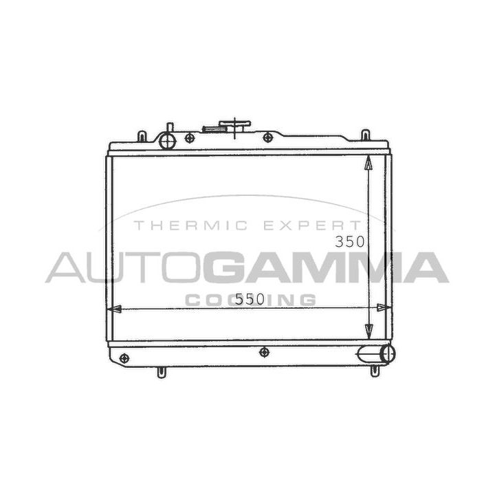 Radiatorius, variklio aušinimas AUTOGAMMA 100474