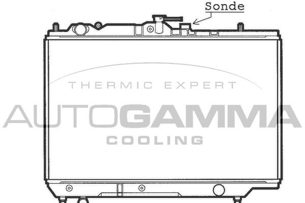 Radiatorius, variklio aušinimas AUTOGAMMA 100487