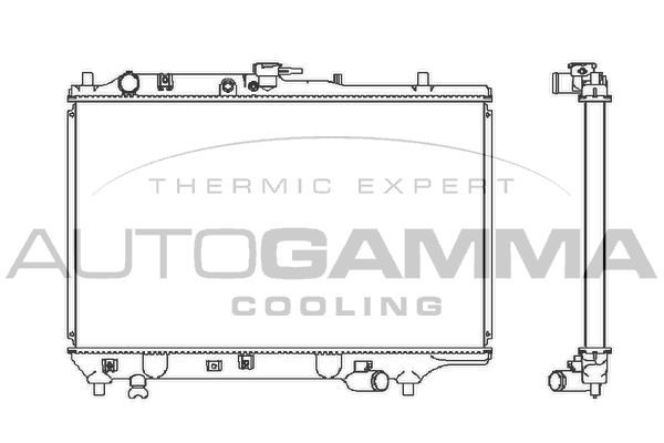 Radiatorius, variklio aušinimas AUTOGAMMA 100490