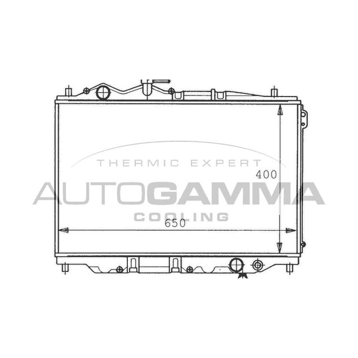 Radiatorius, variklio aušinimas AUTOGAMMA 100498