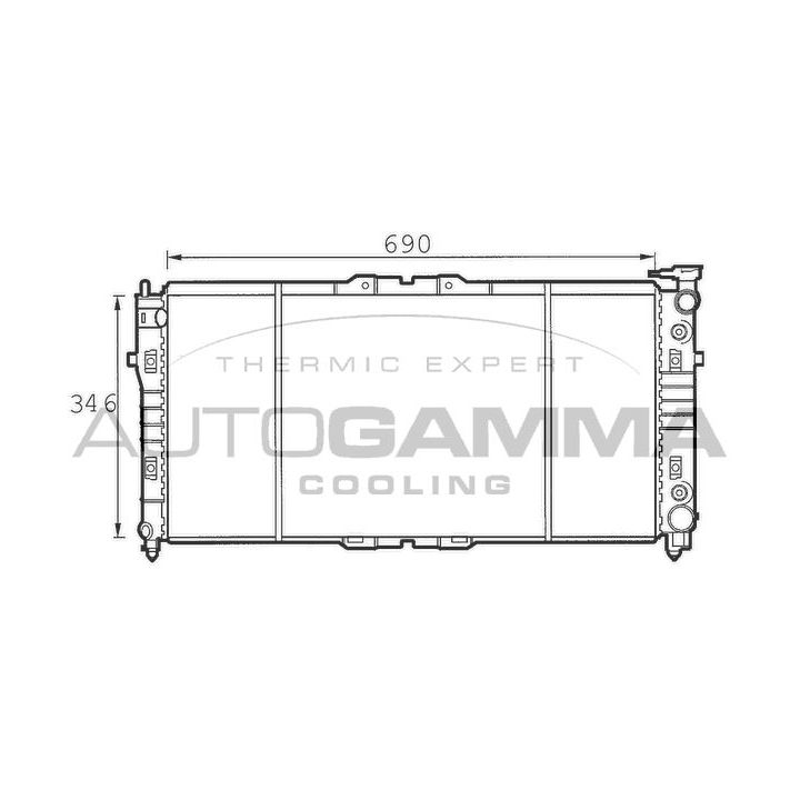 Radiatorius, variklio aušinimas AUTOGAMMA 100501