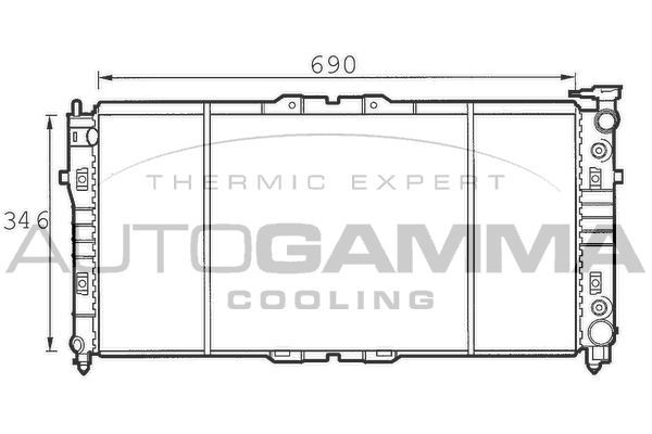 Radiatorius, variklio aušinimas AUTOGAMMA 100501