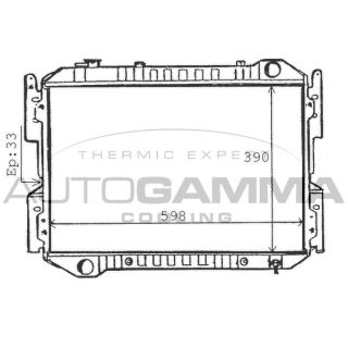 Radiatorius, variklio aušinimas AUTOGAMMA 100510