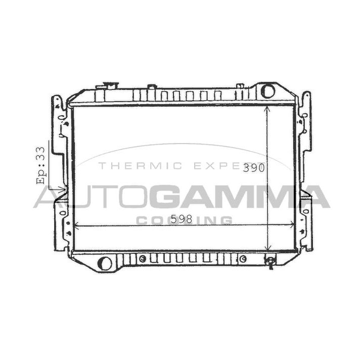 Radiatorius, variklio aušinimas AUTOGAMMA 100510