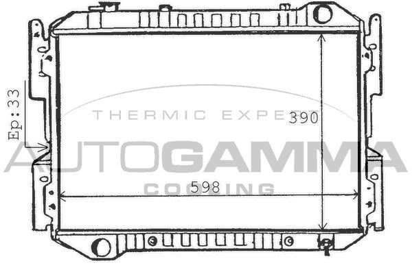 Radiatorius, variklio aušinimas AUTOGAMMA 100510