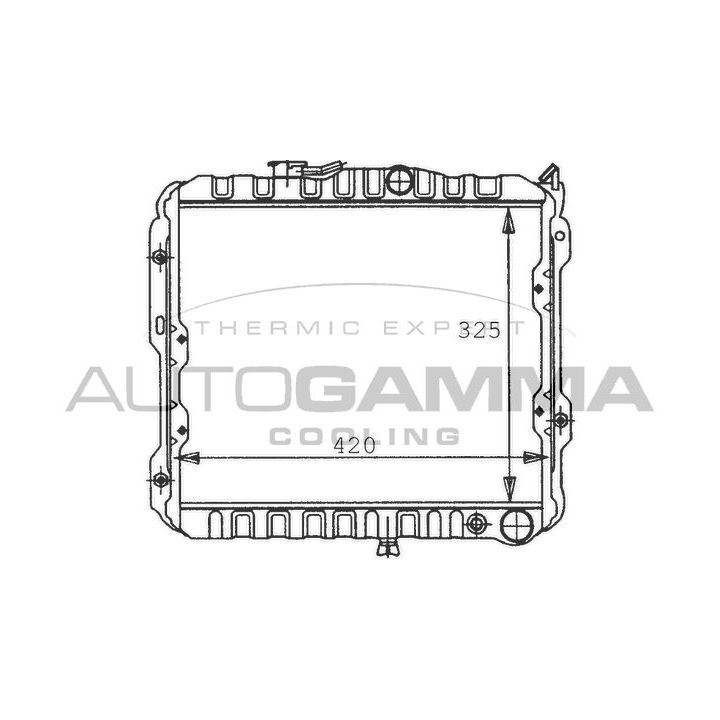 Radiatorius, variklio aušinimas AUTOGAMMA 100567
