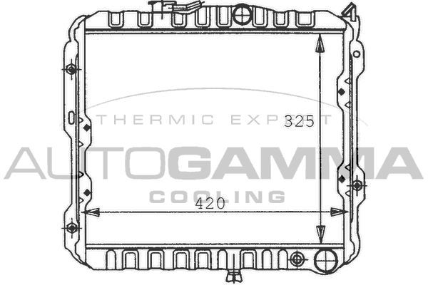 Radiatorius, variklio aušinimas AUTOGAMMA 100567