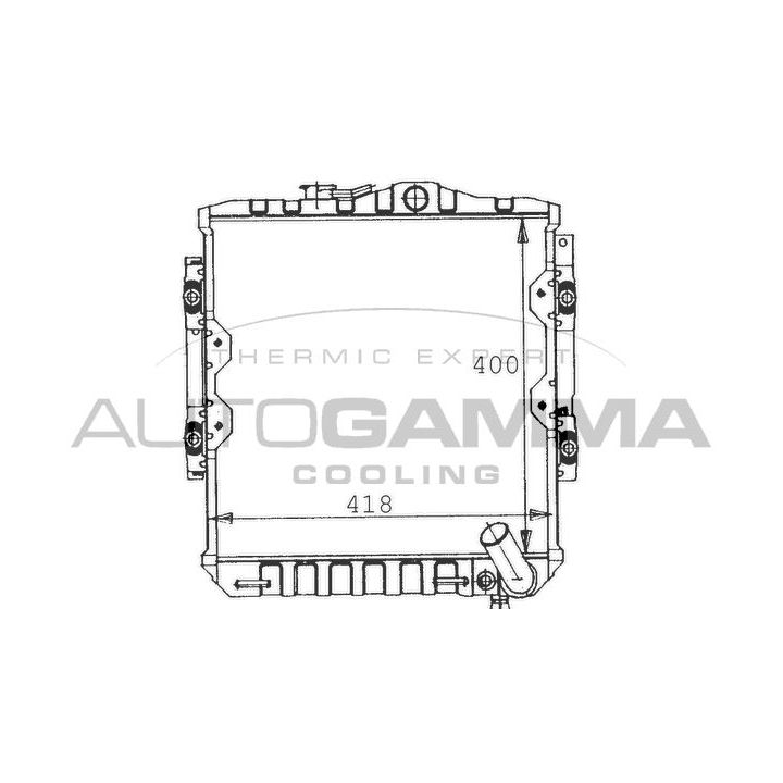 Radiatorius, variklio aušinimas AUTOGAMMA 100570