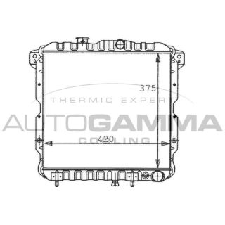 Radiatorius, variklio aušinimas AUTOGAMMA 100575