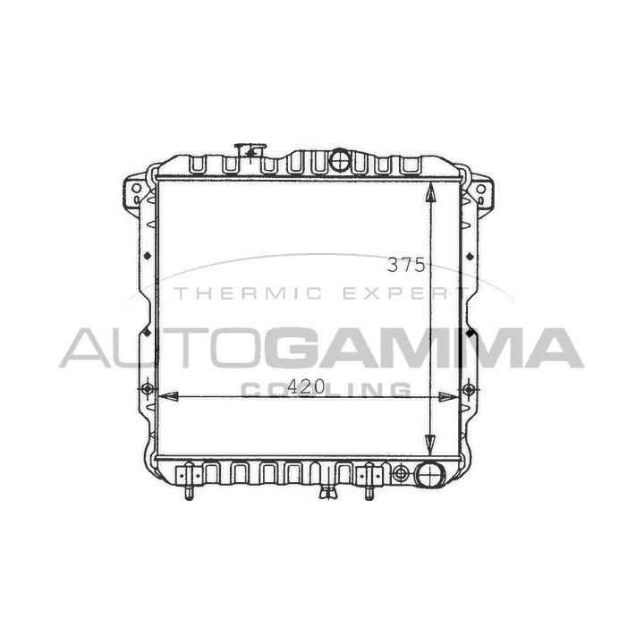 Radiatorius, variklio aušinimas AUTOGAMMA 100575