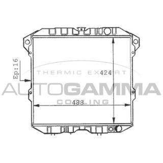 Radiatorius, variklio aušinimas AUTOGAMMA 100596