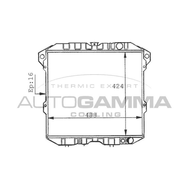 Radiatorius, variklio aušinimas AUTOGAMMA 100596