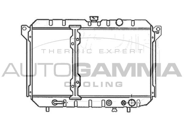 Radiatorius, variklio aušinimas AUTOGAMMA 100599