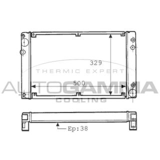 Radiatorius, variklio aušinimas AUTOGAMMA 100818