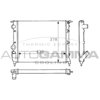 Radiatorius, variklio aušinimas AUTOGAMMA 100847