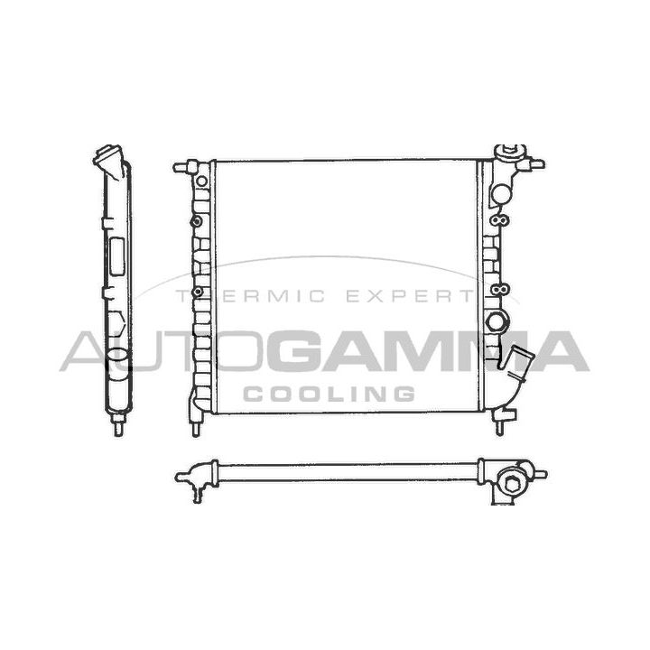 Radiatorius, variklio aušinimas AUTOGAMMA 100848