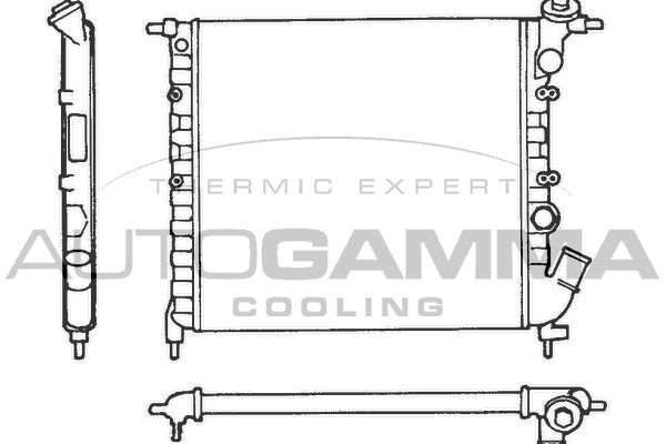 Radiatorius, variklio aušinimas AUTOGAMMA 100848