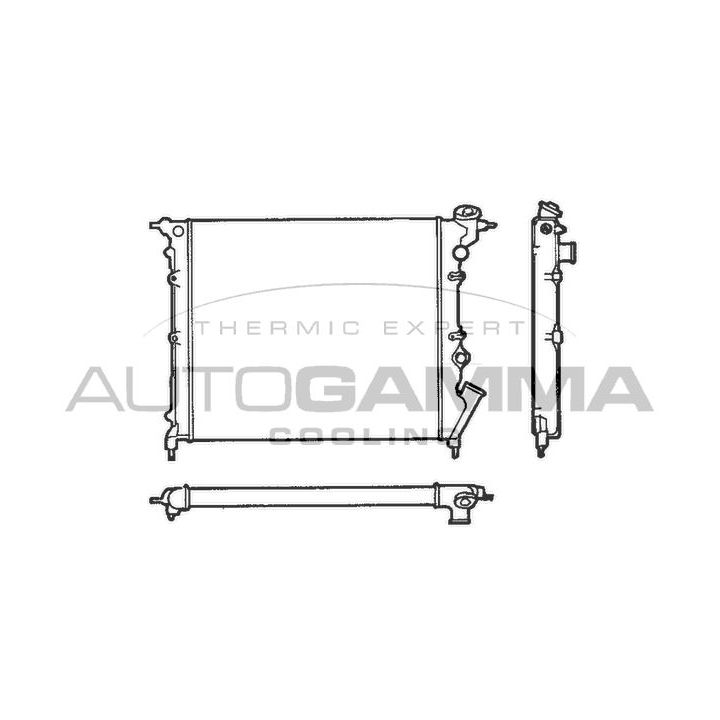 Radiatorius, variklio aušinimas AUTOGAMMA 100851