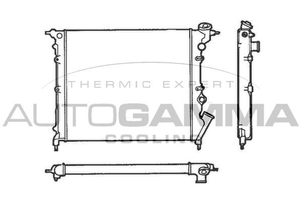Radiatorius, variklio aušinimas AUTOGAMMA 100851