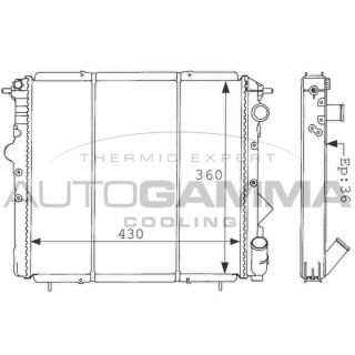Radiatorius, variklio aušinimas AUTOGAMMA 100853
