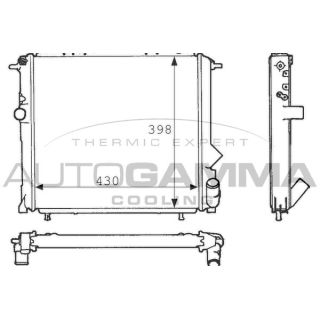 Radiatorius, variklio aušinimas AUTOGAMMA 100856