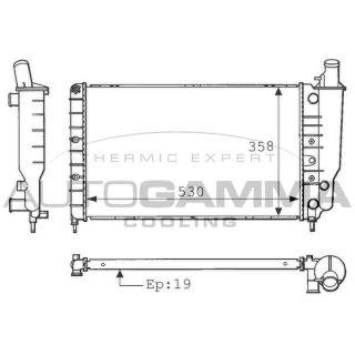 Radiatorius, variklio aušinimas AUTOGAMMA 100864