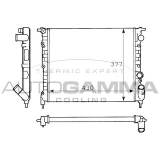 Radiatorius, variklio aušinimas AUTOGAMMA 100868
