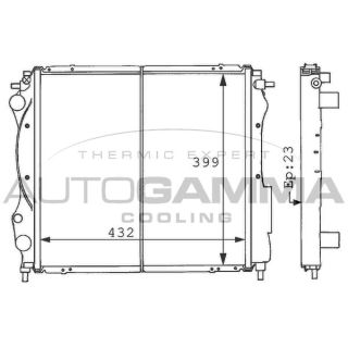 Radiatorius, variklio aušinimas AUTOGAMMA 100884