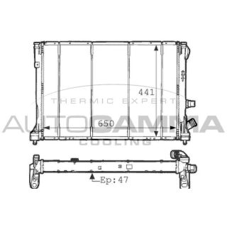 Radiatorius, variklio aušinimas AUTOGAMMA 100891