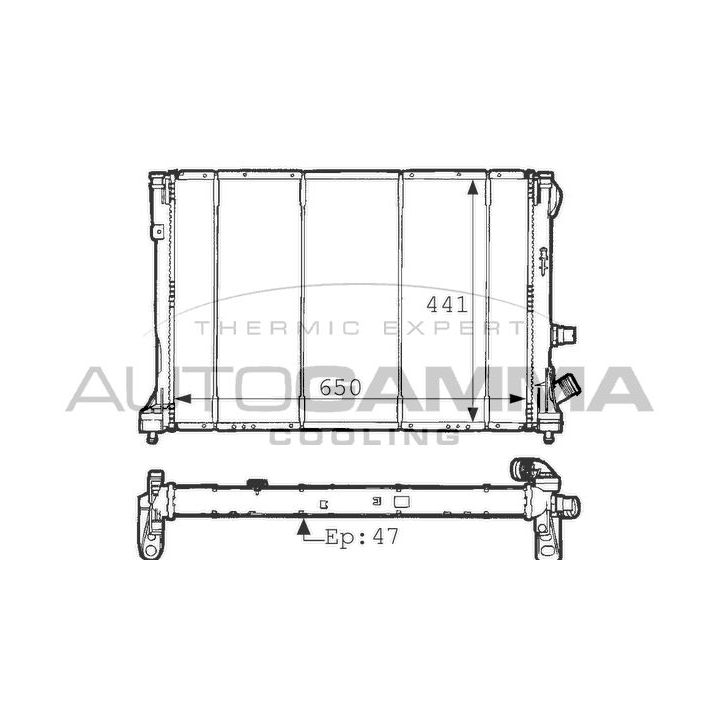 Radiatorius, variklio aušinimas AUTOGAMMA 100891