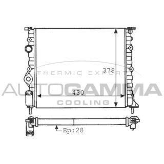 Radiatorius, variklio aušinimas AUTOGAMMA 100902